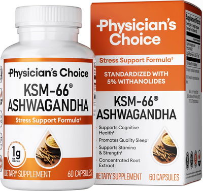 Ashwaghanda KSM-66 - PHYSICIAN´S CHOICE - Cápsulas - Made USA