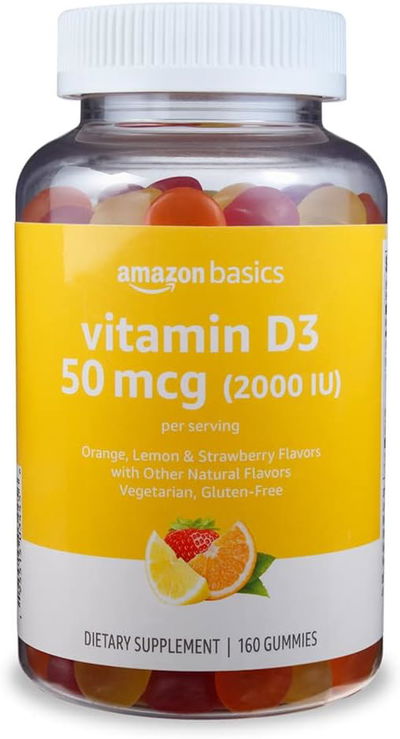 Vitamina D - AMAZON BASICS - Gomitas - Made USA