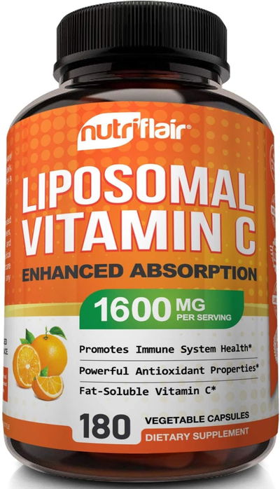 Vitamina C Liposomal - NUTRIFLAIR - Cápsulas - Made USA