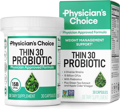 Probióticos Thin 30 - PHYSICIAN´S CHOICE - Cápsulas - Made USA