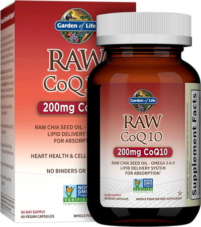 Raw Coq 10 - GARDEN OF LIFE - Cápsulas - Made USA