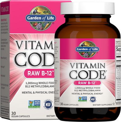 Vitamina Code Raw B12 - GARDEN OF LIFE - Cápsulas - Made USA