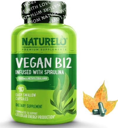 Vegano B12 - NATURELO - Cápsulas - Made USA