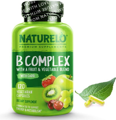 Complejo Vitaminico B - NATURELO - Cápsulas - Made USA