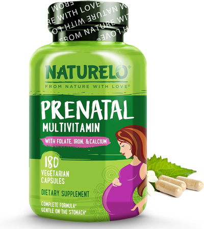 Suplemento Prenatal - NATURELO - Cápsulas - Made USA