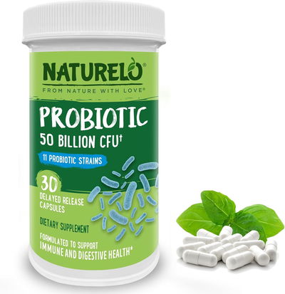 Probioticos - NATURELO - Cápsulas - Made USA