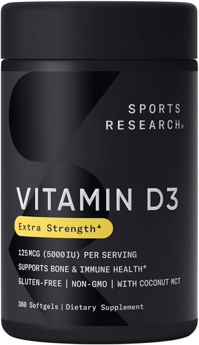 Vitamina D3 - SPORTS RESEARCH - Cápsulas - Made USA