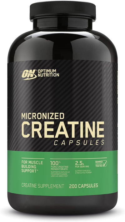 Suplemento Creatina - OPTIMUM NUTRITION - Cápsulas - Made USA