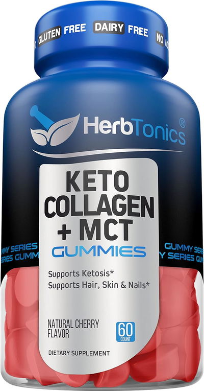 Colágeno Keto - HERBTONICS - Gomitas - Made USA