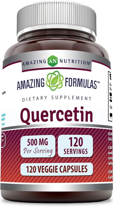 Quercetina - AMAZING NUTRITION - Cápsulas - Made USA