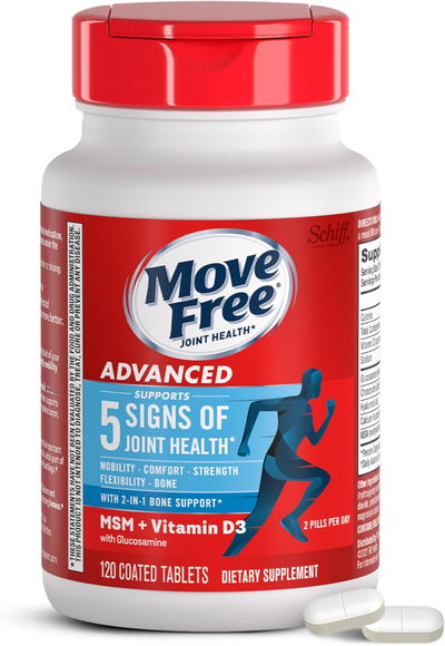 Glucosamina + Vitamina D - MOVE FREE - Pastillas - Made USA