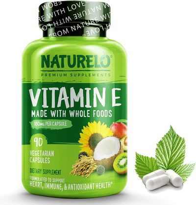 Vitamina E - NATURELO - Cápsulas - Made USA