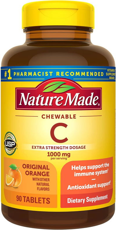 Vitamina C - NATURE MADE - Extra - Masticables - Made USA