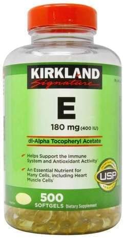 Vitamina E - KIRKLAND SIGNATURE - Cápsulas - Made USA