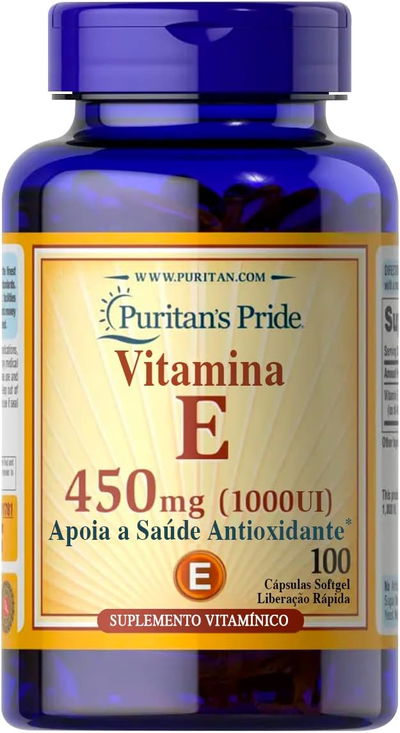 Vitamina E - PURITAN'S PRIDE - Cápsulas - Made USA