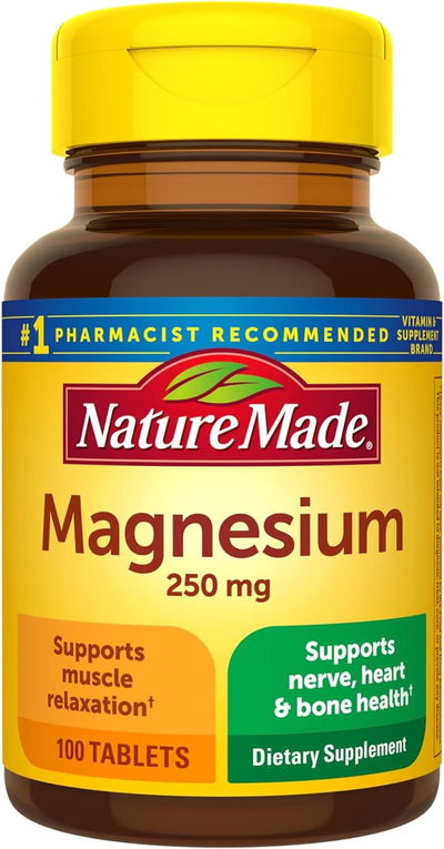 Magnesio - NATURE MADE - Oxido 250mg - Pastillas - Made USA