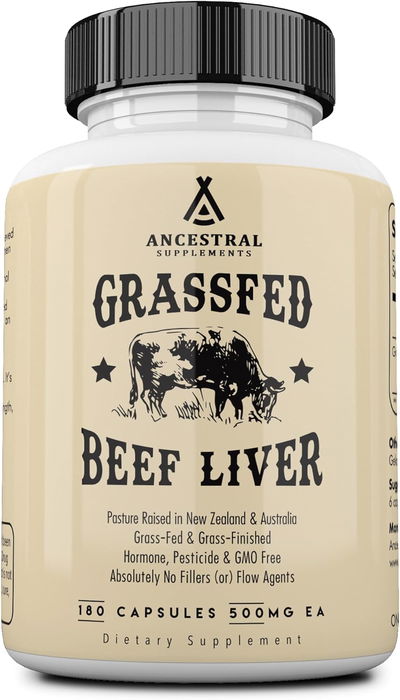 Grassfed Beef Liver - ANCESTRAL SUPPLEMENTS - Cápsulas - Made USA