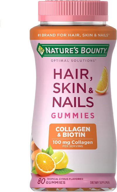 Hair Skin Nails + Colágeno - NATURE'S BOUNTY - Gomitas - Made USA