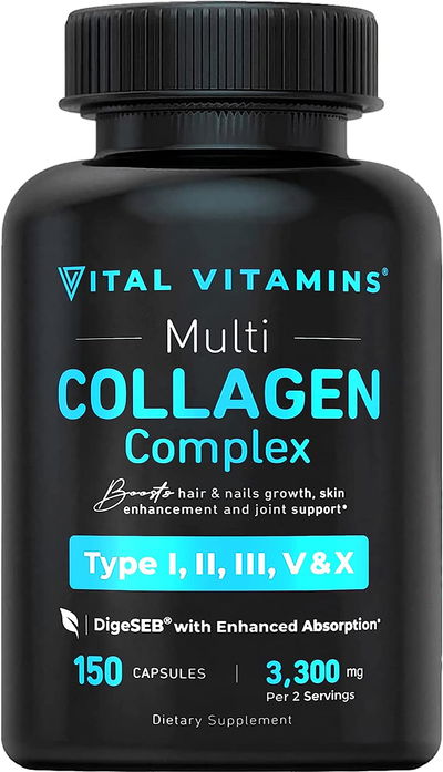 Colageno - VITAL VITAMINS - Cápsulas - Made USA