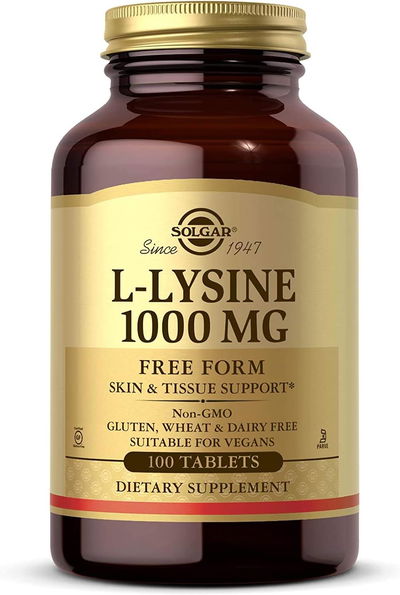 L- Lysine 1000mg - SOLGAR - Pastillas - Made USA