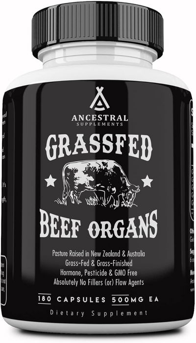 Grassfed Beef Organ - ANCESTRAL SUPPLEMENTS - Cápsulas - Made USA