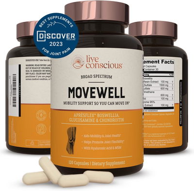 Movewell Glucosamina - LIVE CONSCIOUS - Cápsulas - Made USA