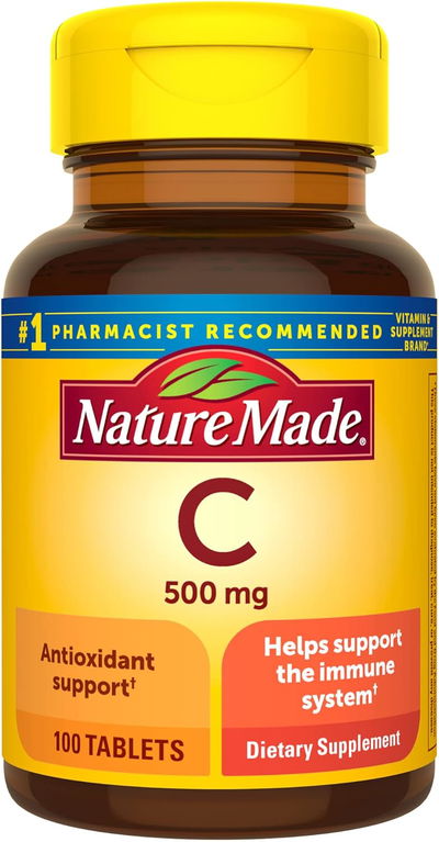 Vitamina C 500mg - NATURE MADE - Comprimidos - Made USA