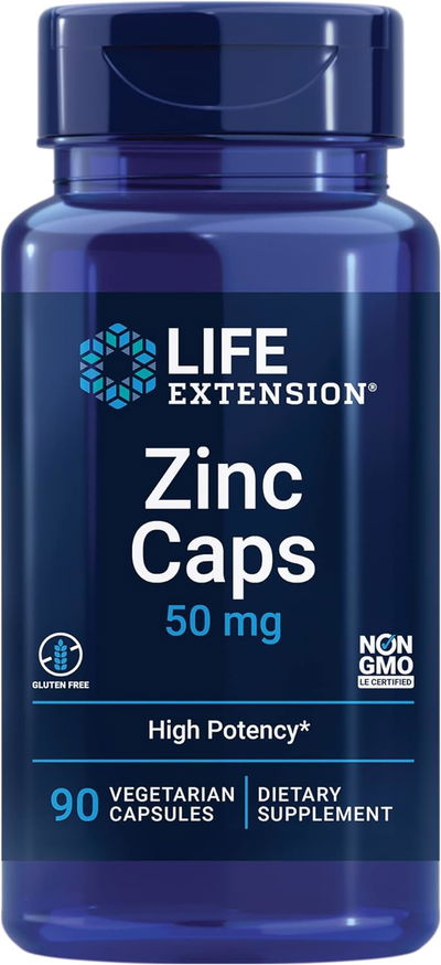 Zinc - 50mg - LIFE EXTENSION - Cápsulas - Made USA