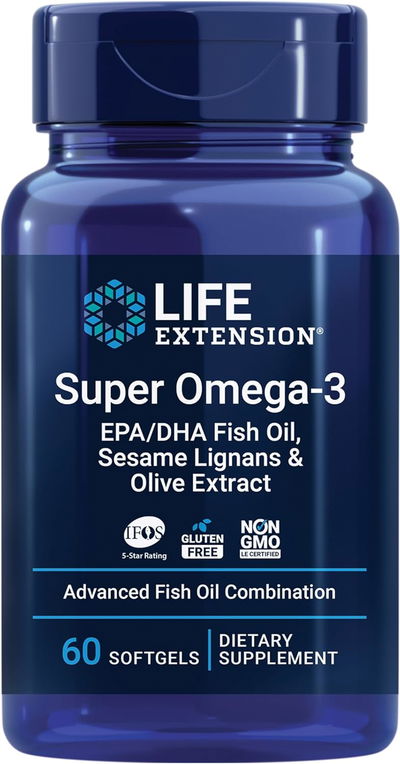 Super Omega 3 - LIFE EXTENSION - Cápsulas - Made USA