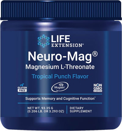 Magnesio - Neuro-Mag -  LIFE EXTENSION - Polvo - Made USA