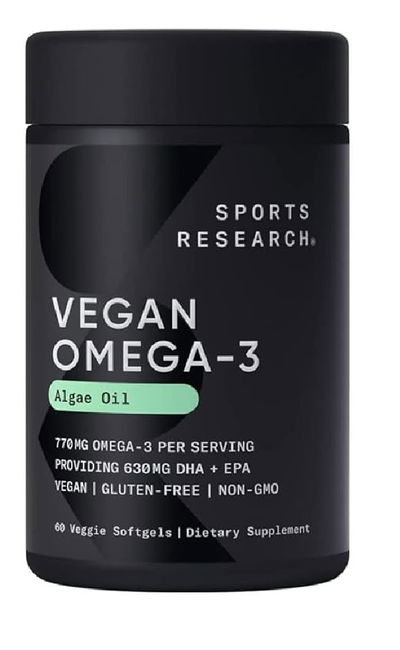 Omega 3 - Vegano - SPORT RESEARCH - Cápsulas - Made USA