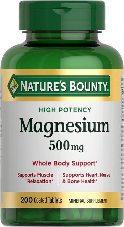 Magnesio - NATURE'S BOUNTY - Pastillas - Made USA