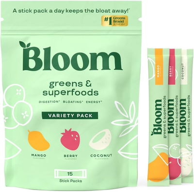 Superalimento Verde - BLOOM NUTRITION - Sticks - Made USA