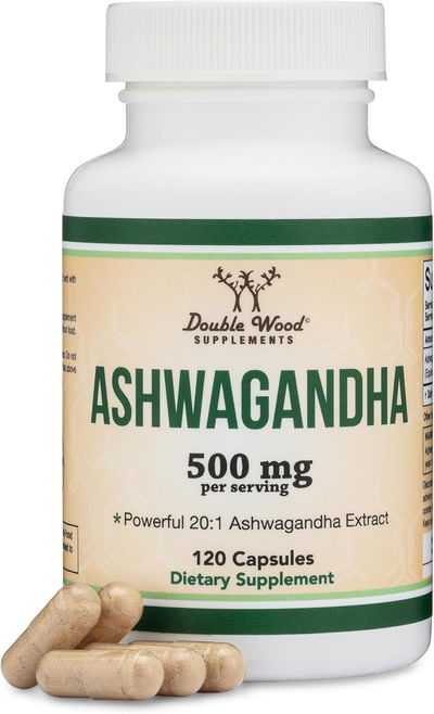 Ashwagandha - DOUBLE WOOD - Cápsulas - Made USA