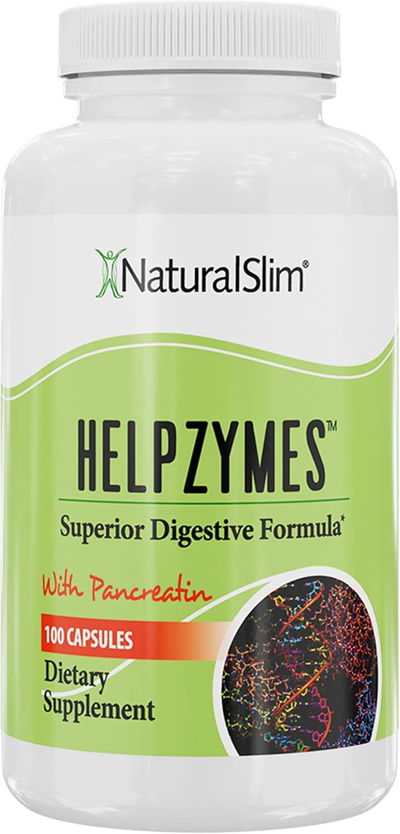 Helpzymes Enzimas Digestivas- NATURAL SLIM - Capsulas - Made USA