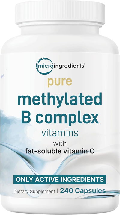 Vitamina B complex - MICRO INGREDIENTS - Cápsulas - Made USA