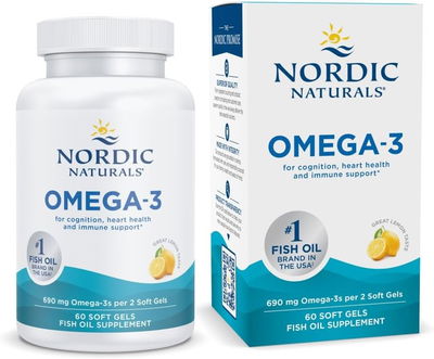Omega 3 - 690 mg - NORDIC NATURALS - Caps - Made USA