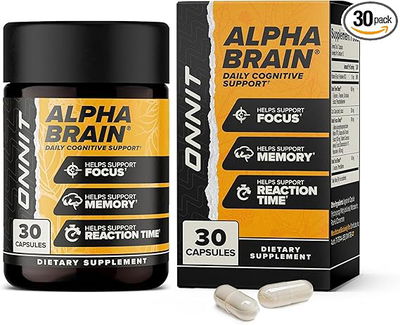 Soporte cerebral nootrópico - ONNIT - MEMORY & FOCUS - Cápsulas - USA
