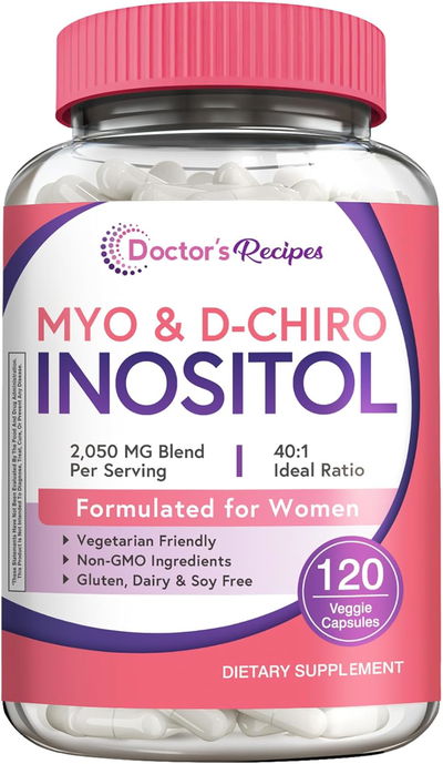 Myo & D-Chiro Inositol vegano - Drs RECIPES - capsulas - Made USA
