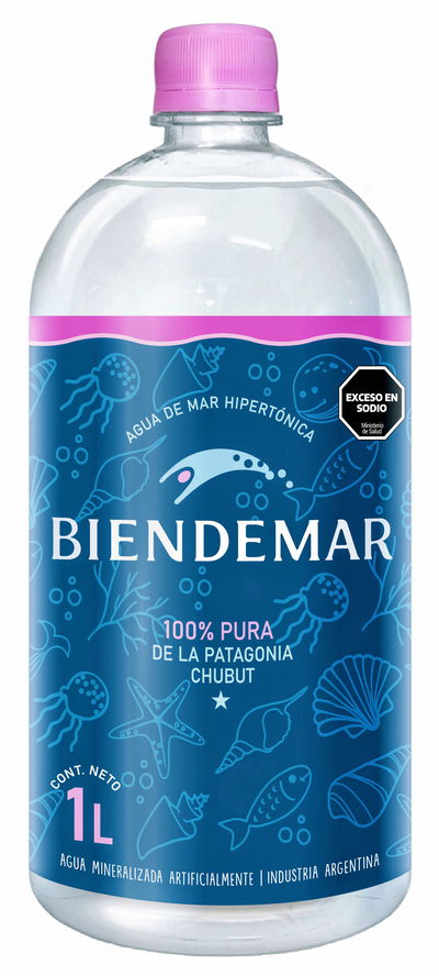 Agua de Mar 100% pura - 1 litro -  BIENDEMAR 