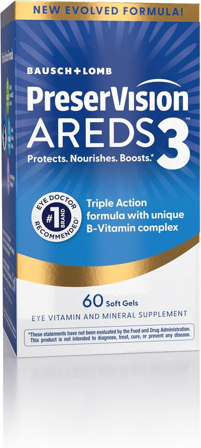 Vitaminas oculares Preservision Areds3 - 60 caps -  Made USA