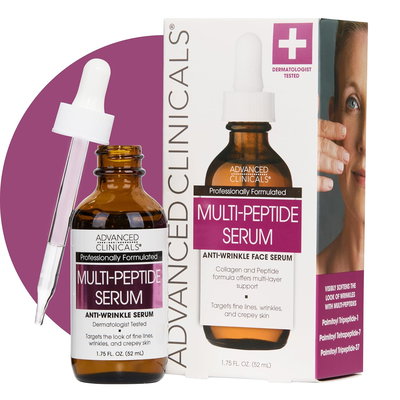 Serum facial Peptidos - ADVANCED CLINICALS - 52 ml- Made USA