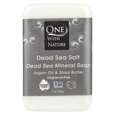 Jabon Mineral del Mar Muerto - 198g - One with Nature- USA