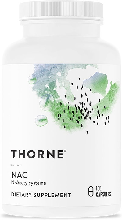NAC, N-Acetilcisteina - THORNE - 90 capsulas - Made USA