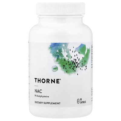 NAC, N-Acetilcisteina - THORNE - 90 capsulas - Made USA