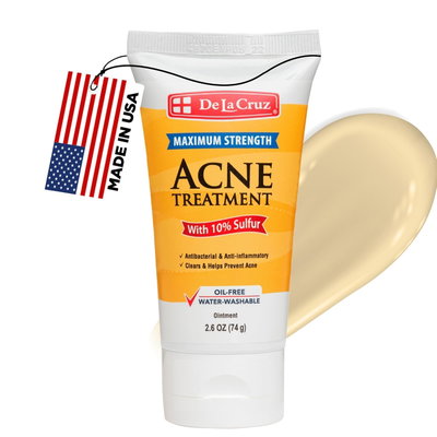 Ungüento de azufre antiacne (74g) - DE LA CRUZ - Made USA