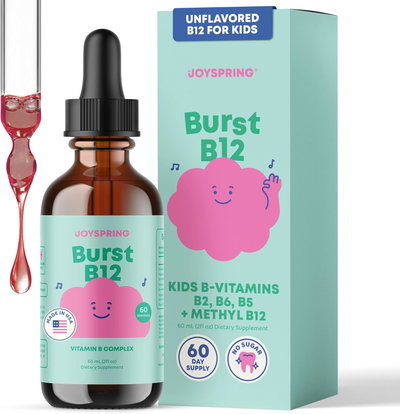 Complejo Vitamina B +B12  niños - JoySpring -Gota - Made USA