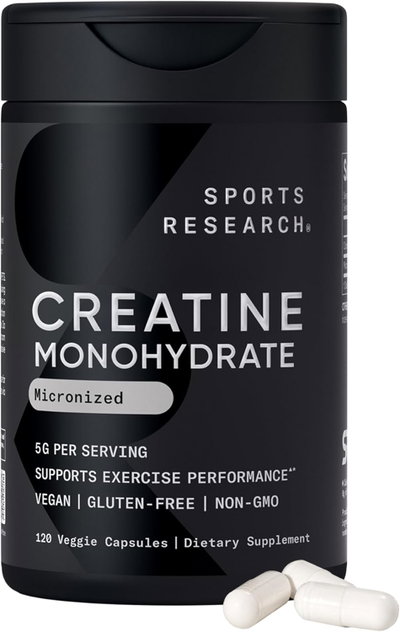 Creatina - Sport Research -  120 Capsulas - Made USA