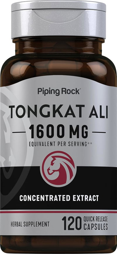 Tongkat Ali 1600 mg - PIPING ROCK - Capsulas - Made USA