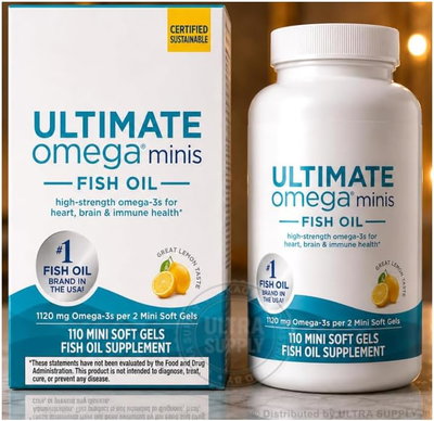 Omega3 Ultimate 1120mg - NORDIC NATURALS -  Minis - Made USA